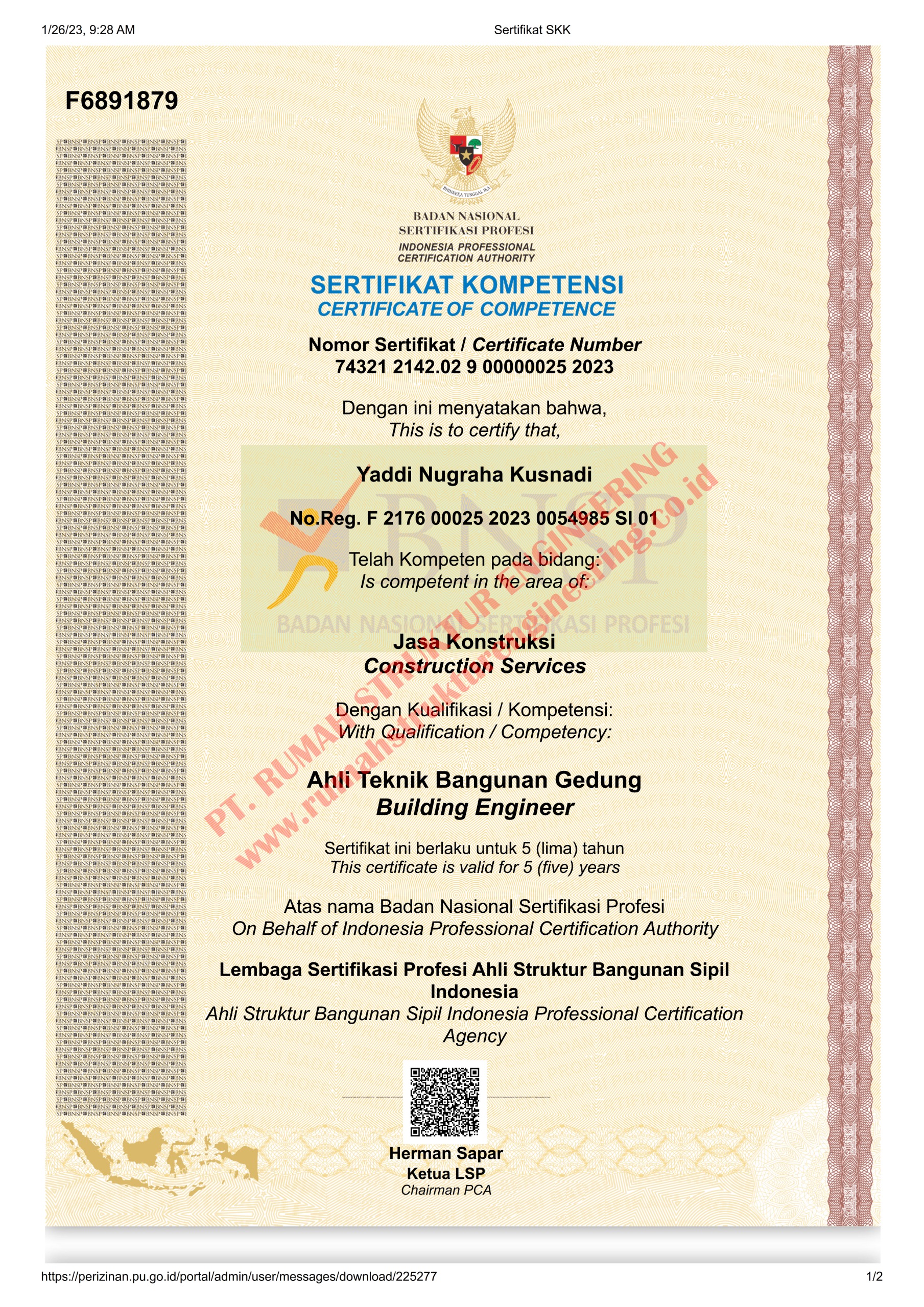 sertifikasi tenaga ahli